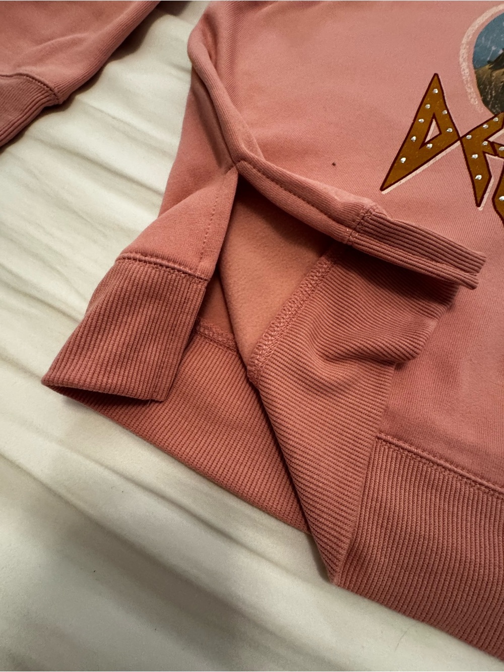 Terra & Sky Dusty Coral Pullover with Logo Tag - Picture 3 of 7